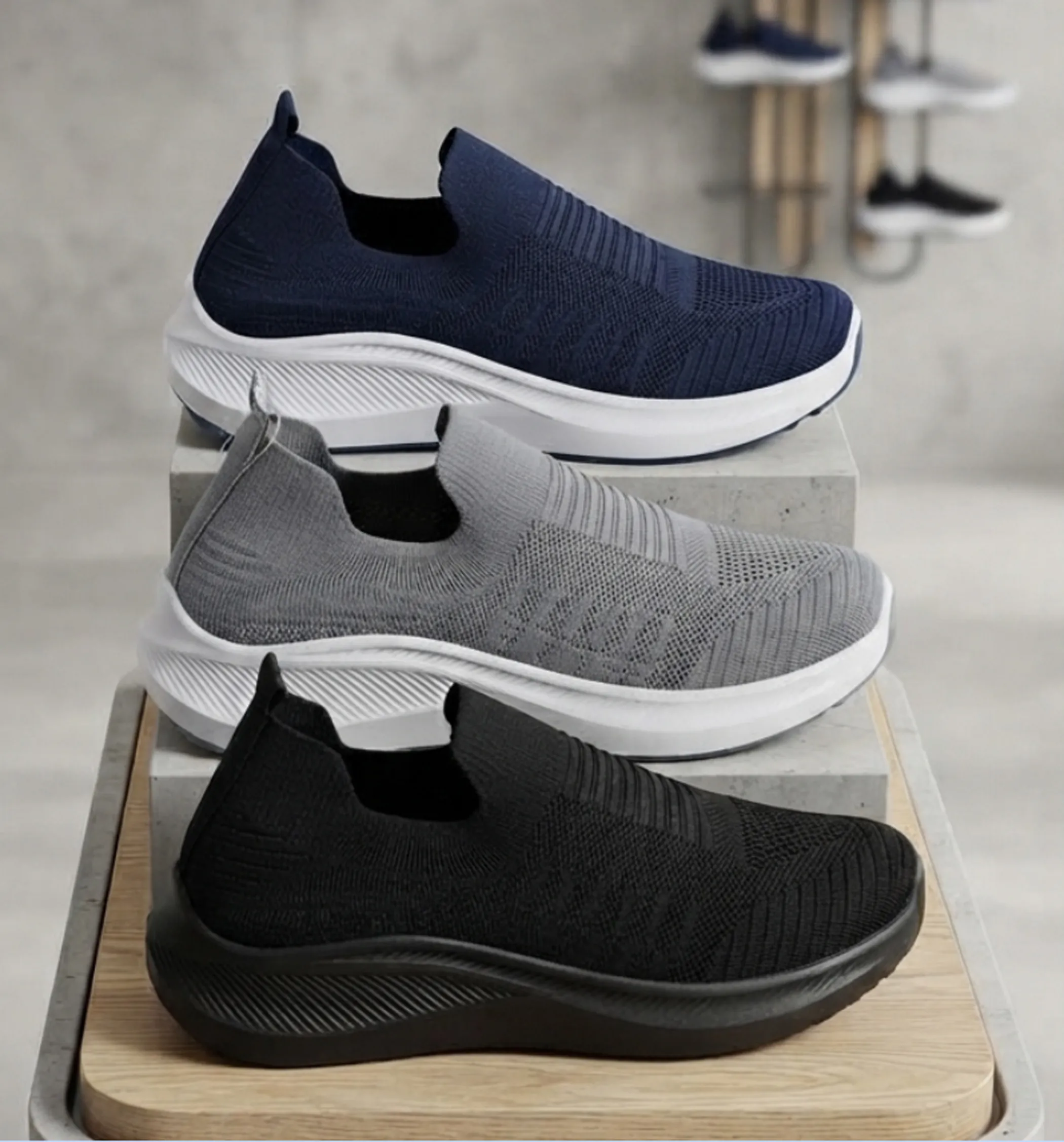 Men's Slip-On Breathable Knit Shoes